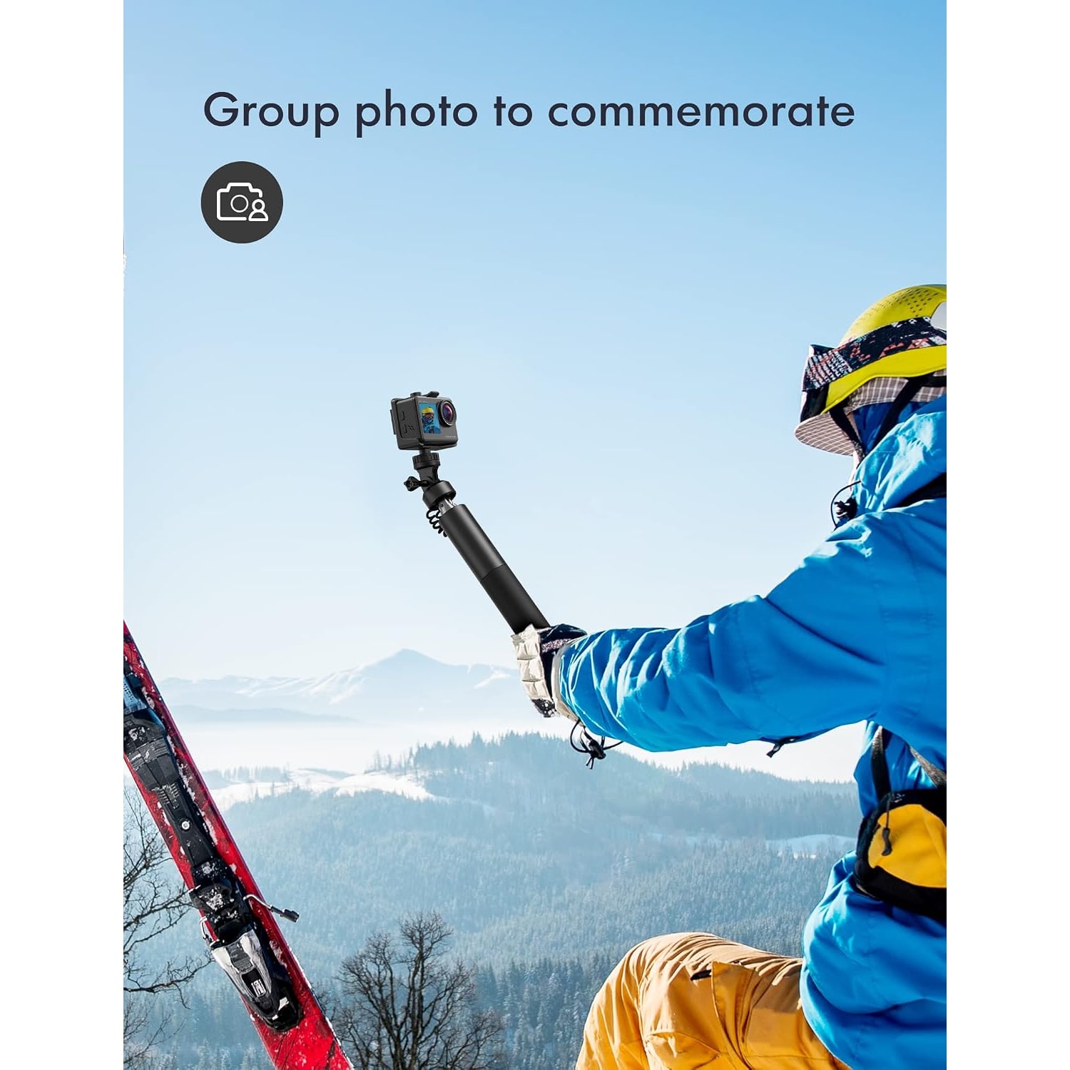 4K Dual Screen Action Camera with 40 m Waterproof Case