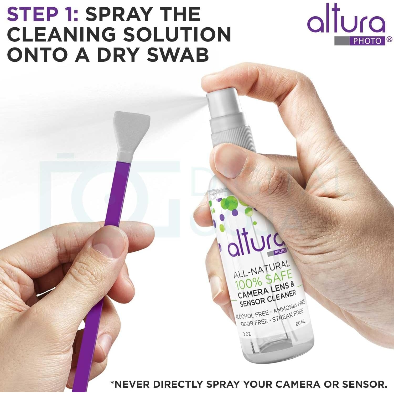 APS-C Sensor and Lens Cleaning Kit with 16mm Swabs and Hard Case