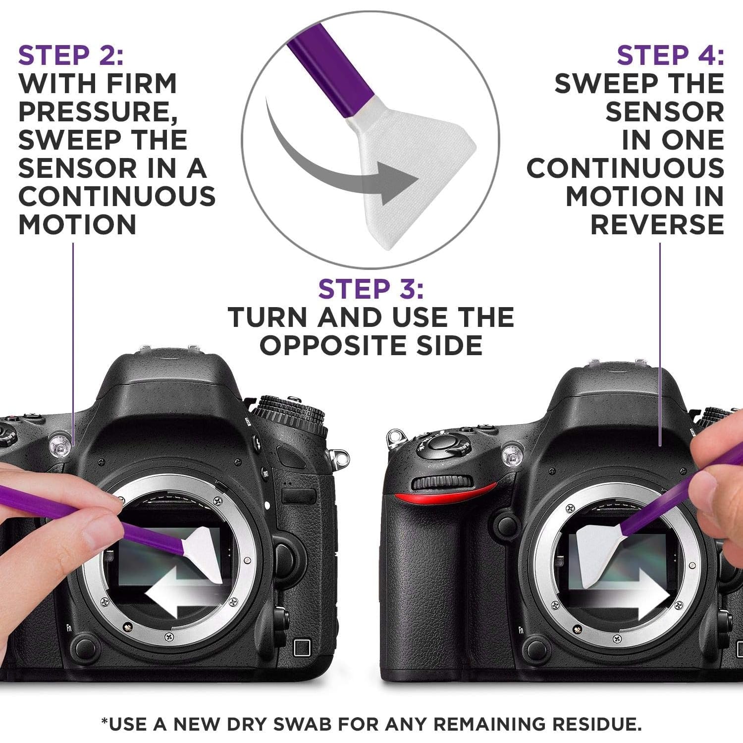 Full Frame Camera Cleaning Kit with 24mm Sensor Swabs and Hard Case: image 7