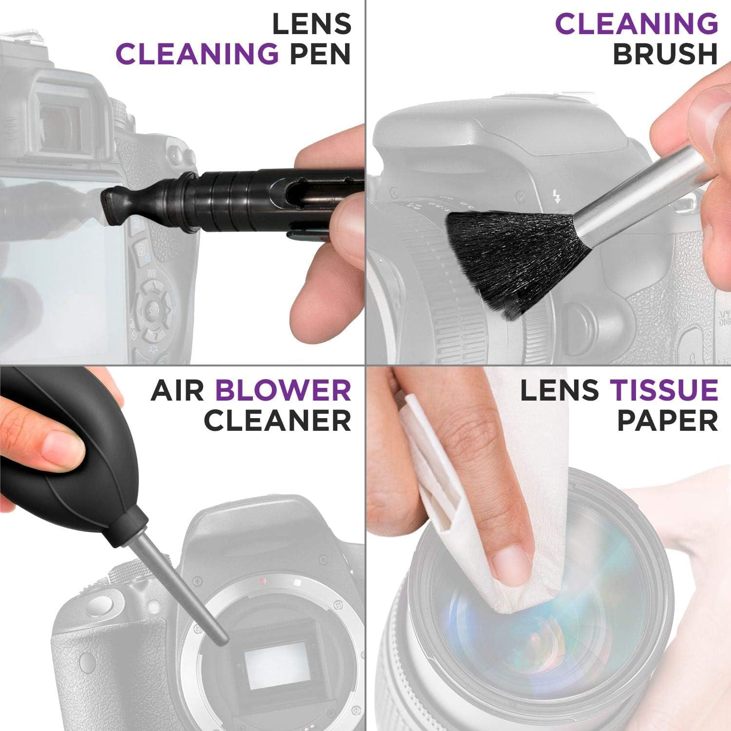 Full Frame Camera Cleaning Kit with 24mm Sensor Swabs and Hard Case: image 9