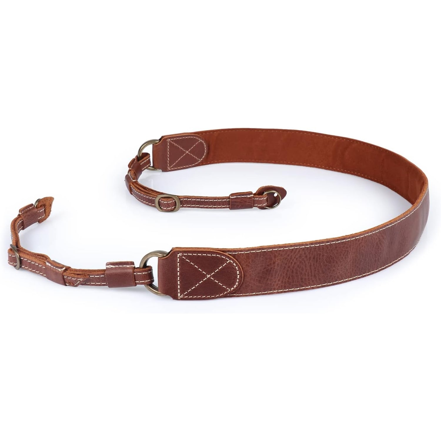 Brown Leather Camera Neck and Shoulder Strap