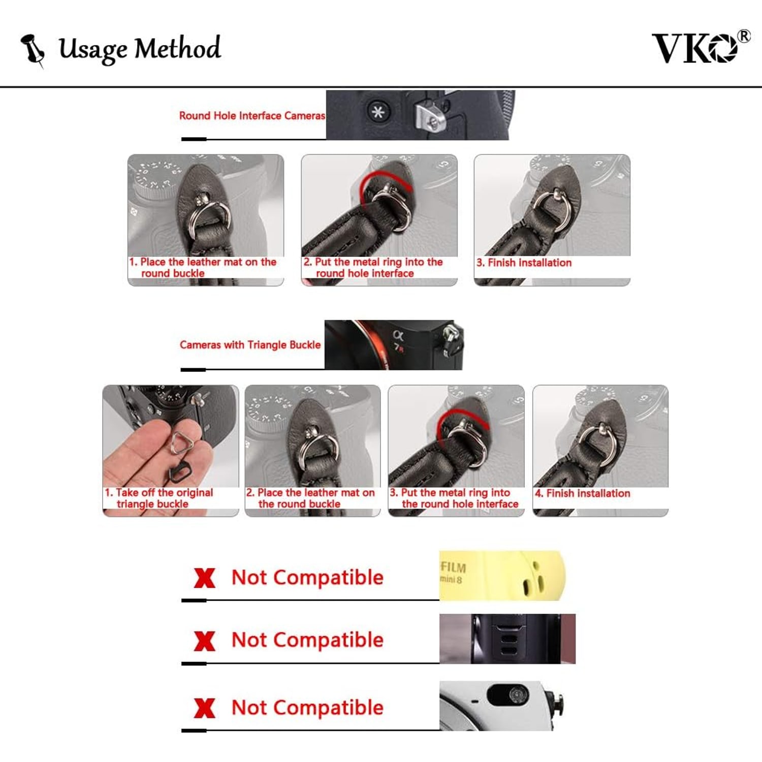 100cm Rope Camera Neck Strap with 9mm Rope