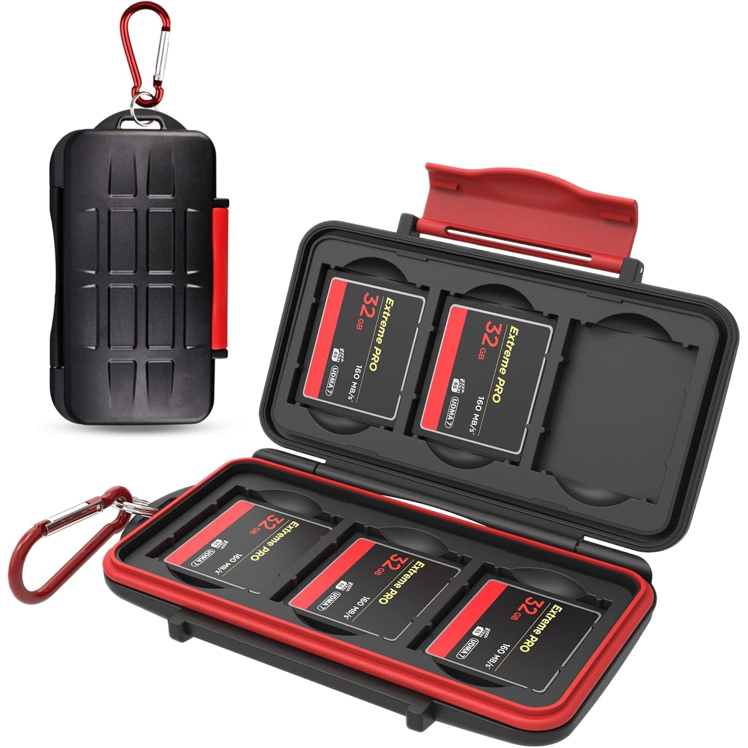 24 Slot Memory Card Case for 12 SD and 12 MicroSD Cards: image 2