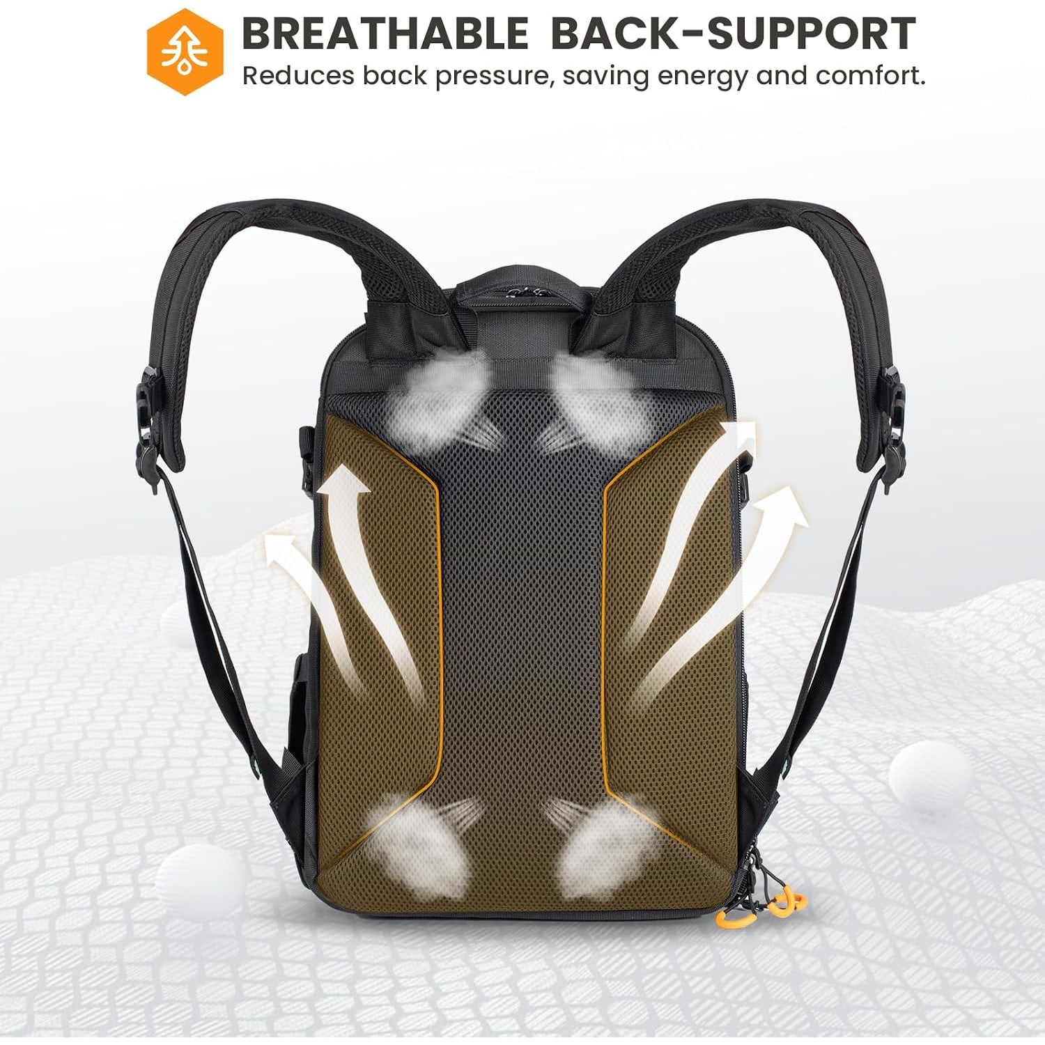 15L Camera Backpack with Quick Side Access and Rain Cover: image 7