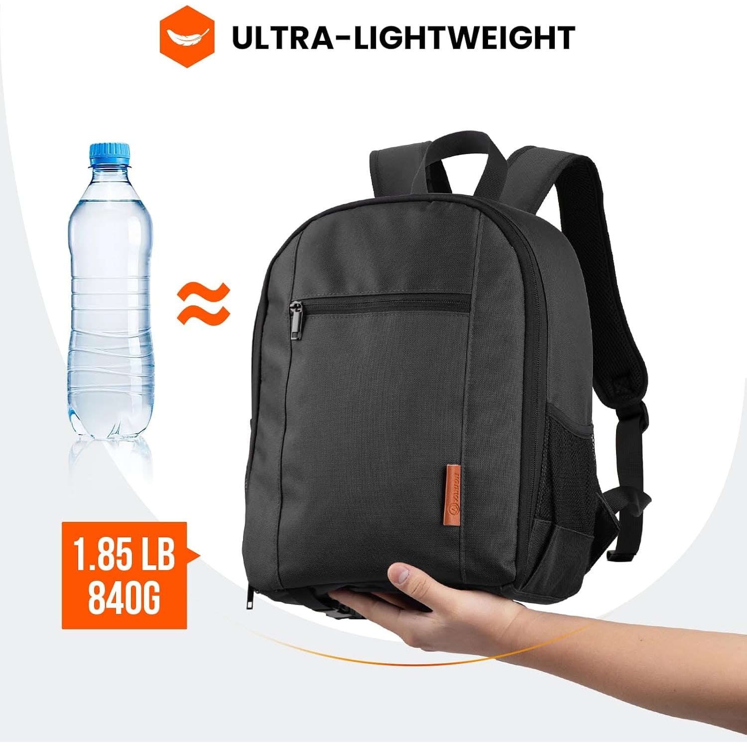 Small Camera Backpack with Rain Cover and 13 Inch Laptop Sleeve: image 7