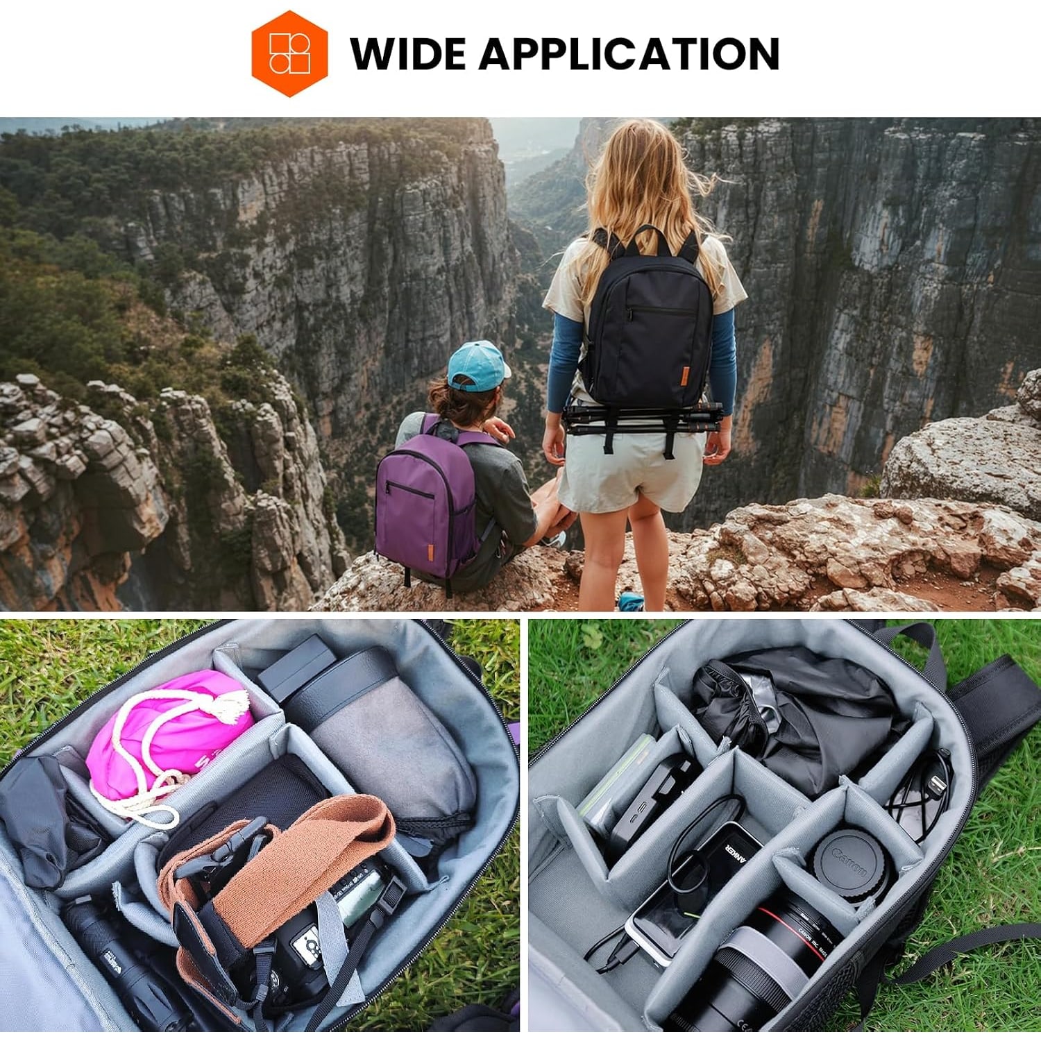 Small Camera Backpack with Rain Cover and 13 Inch Laptop Sleeve: image 10