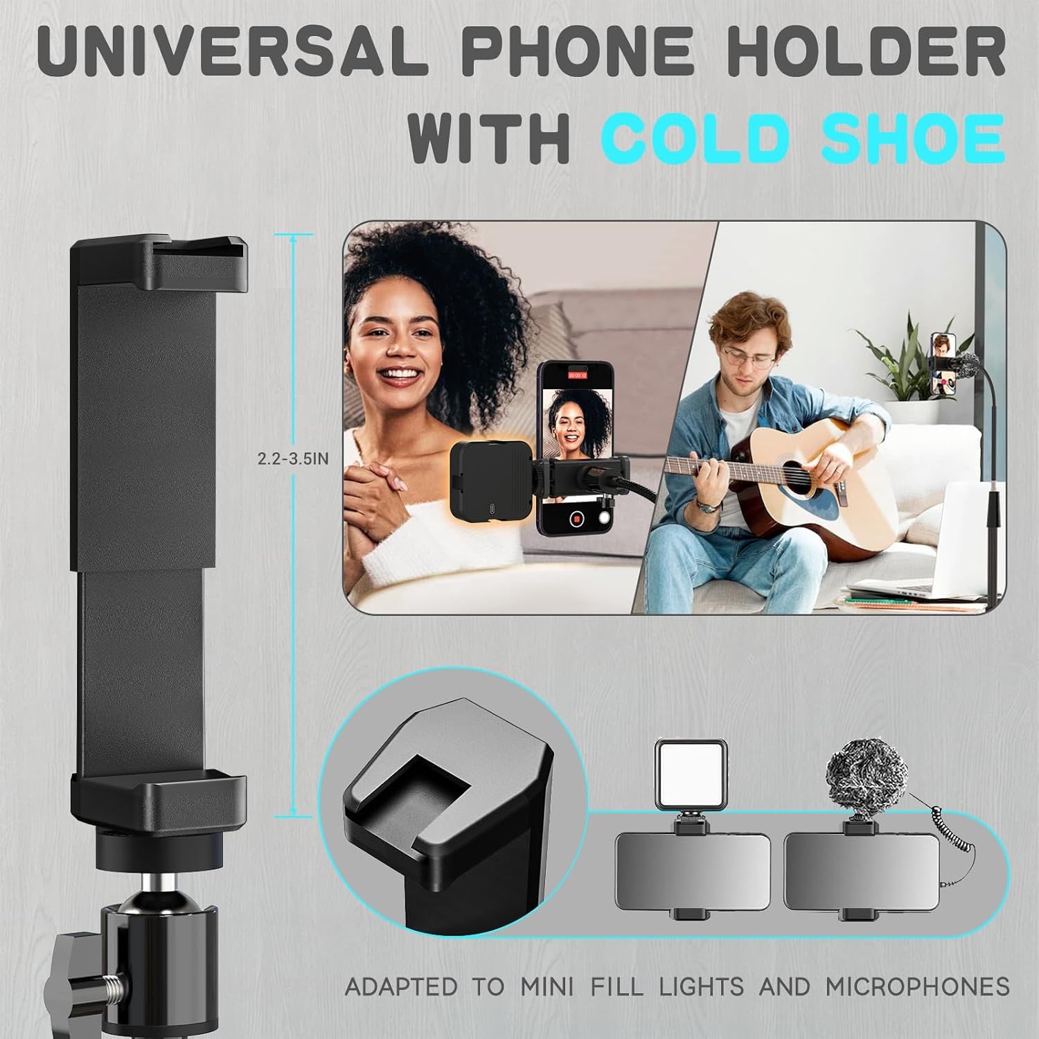 Overhead Phone Tripod with Flexible Gooseneck and Bluetooth Remote: image 4