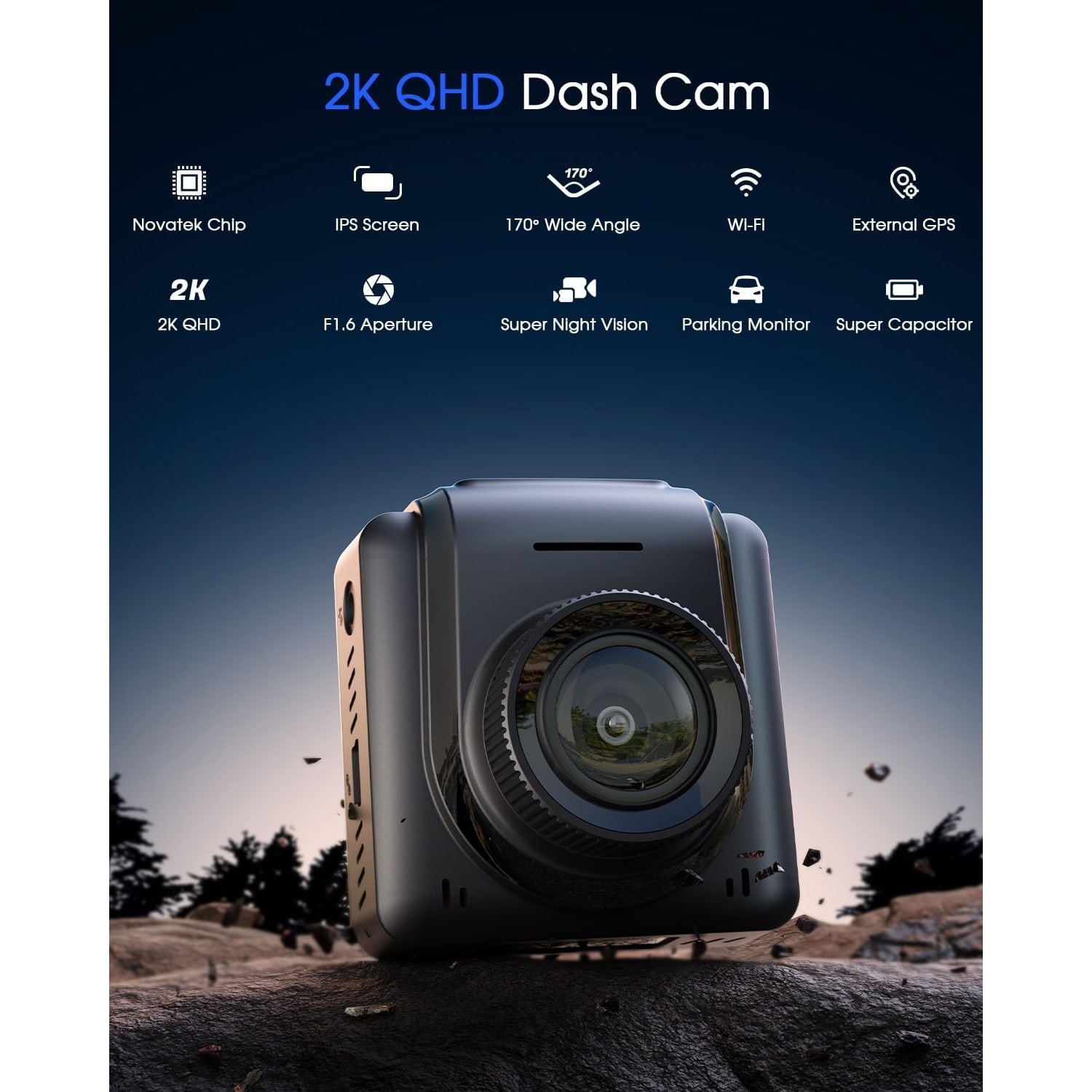 Avylet A1 2K Mini Dash Cam with WiFi: image 2