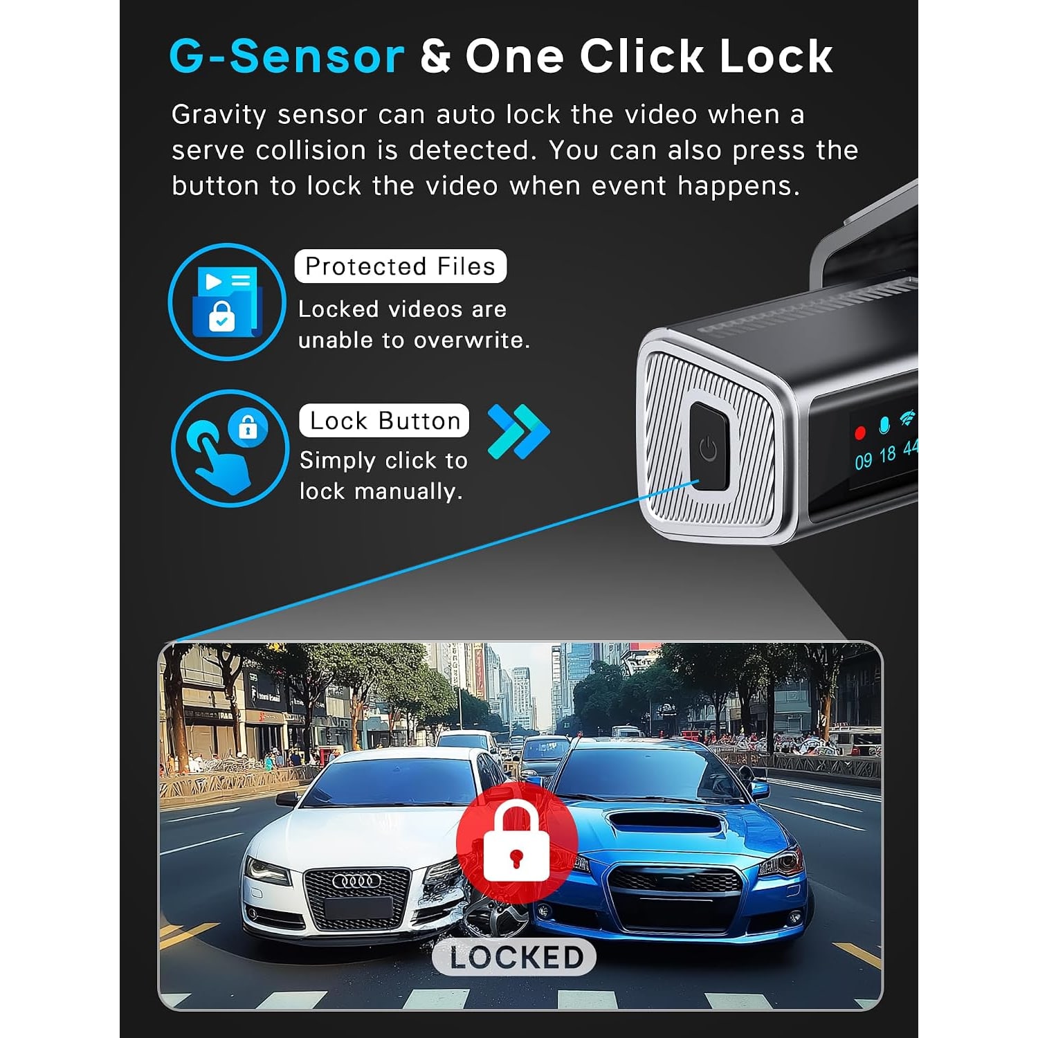 4K Front and Rear Dash Cam with 5GHz WiFi: image 4