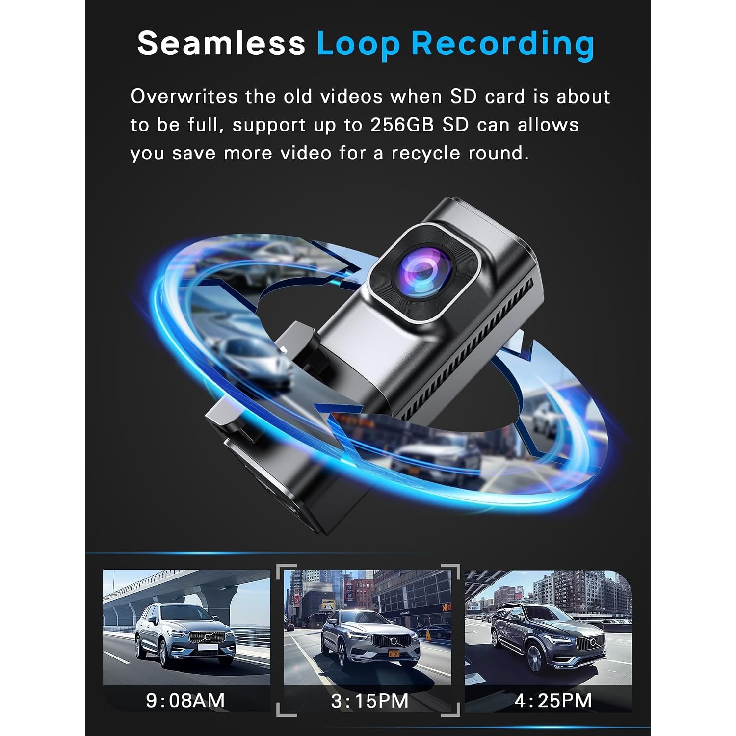 4K Front and Rear Dash Cam with 5GHz WiFi: image 5