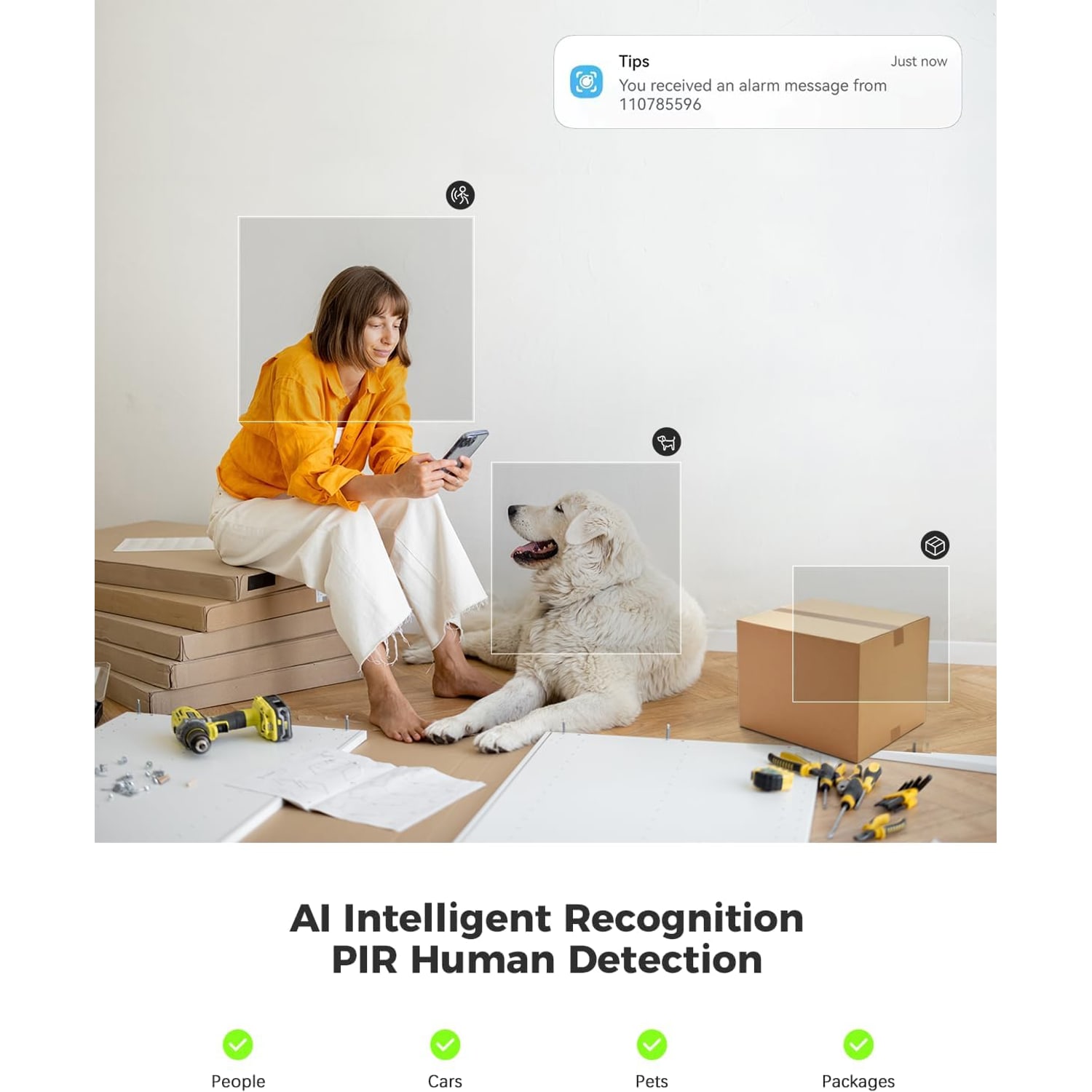 COCOCAM 2K Battery Indoor Security Camera with Pan and Tilt: image 4