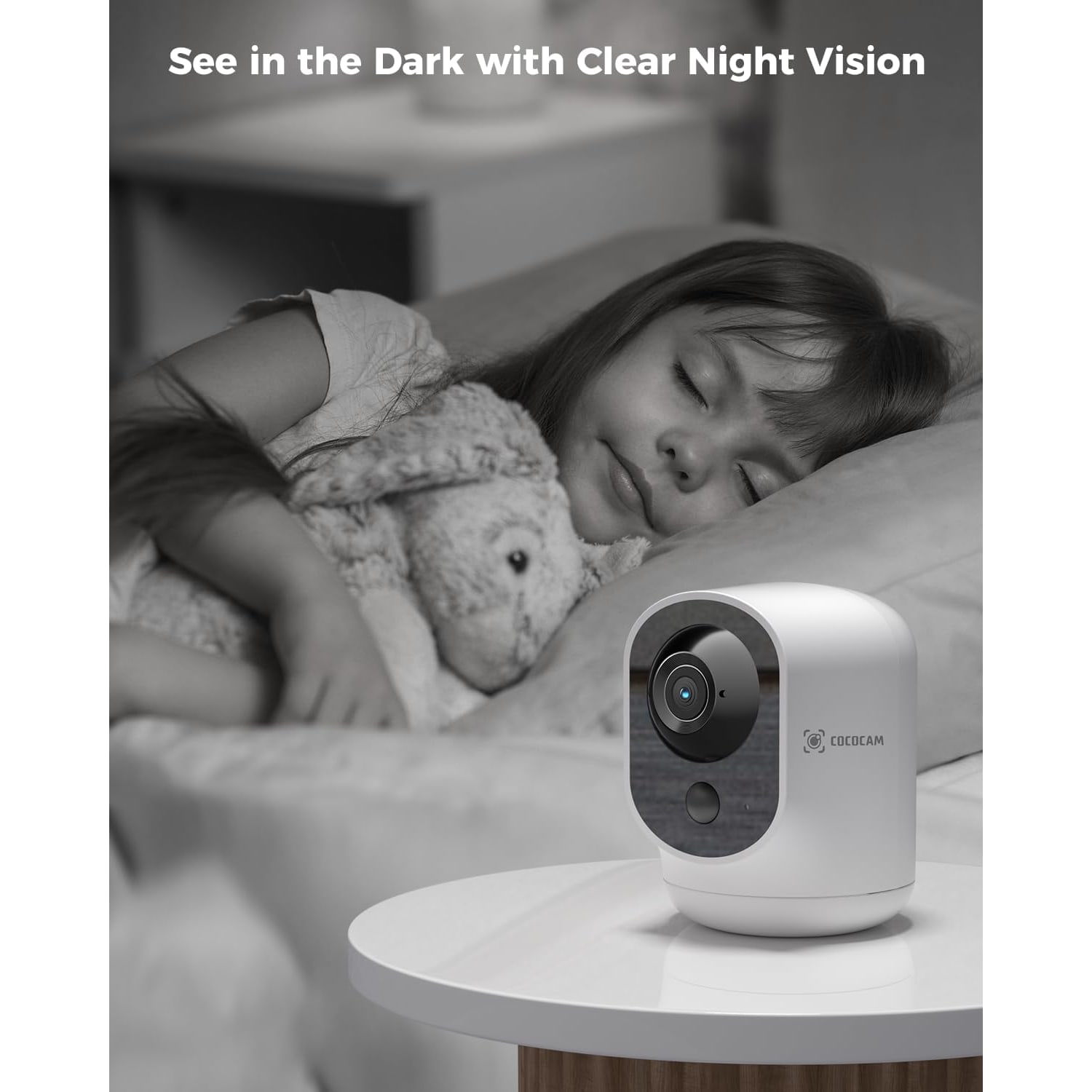 COCOCAM 2K Battery Indoor Security Camera with Pan and Tilt: image 6