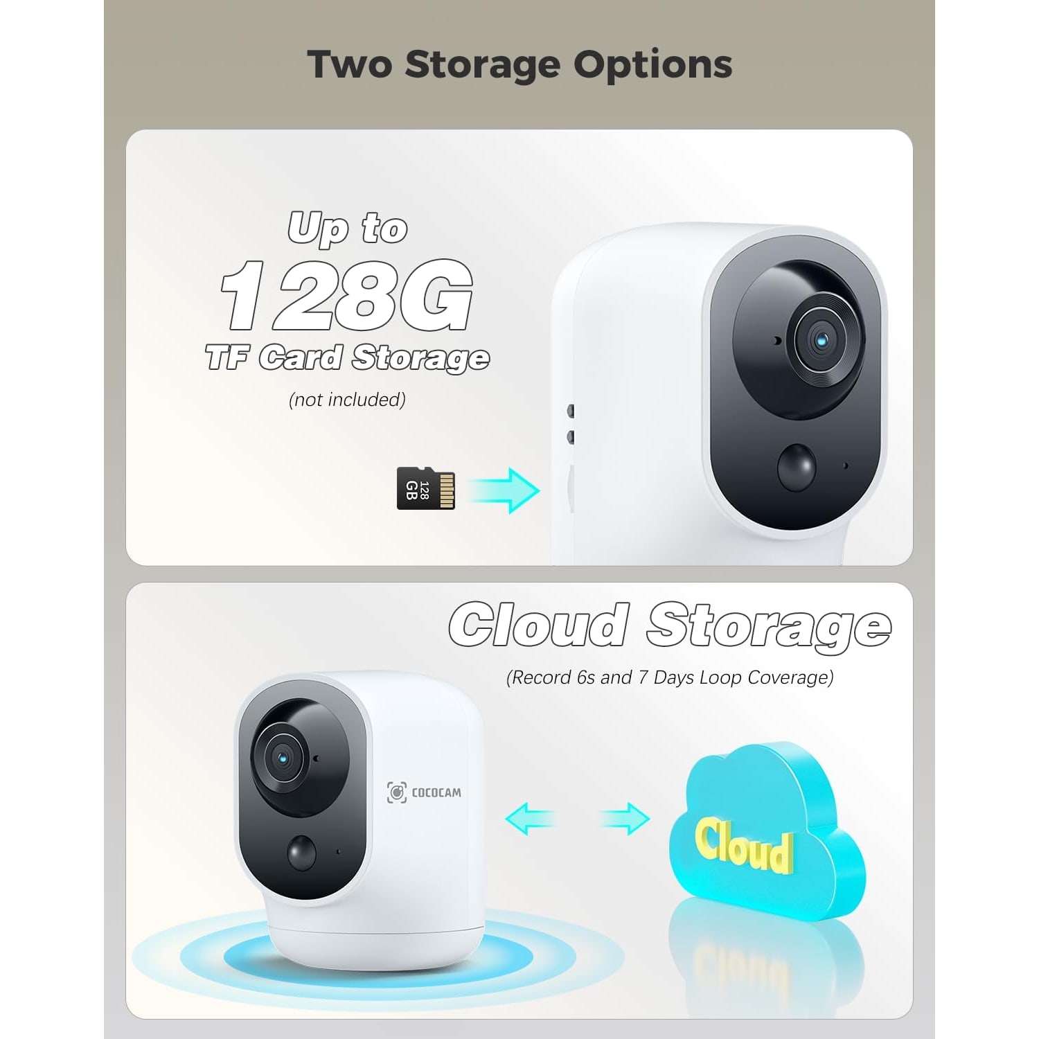 COCOCAM 2K Battery Indoor Security Camera with Pan and Tilt: image 8