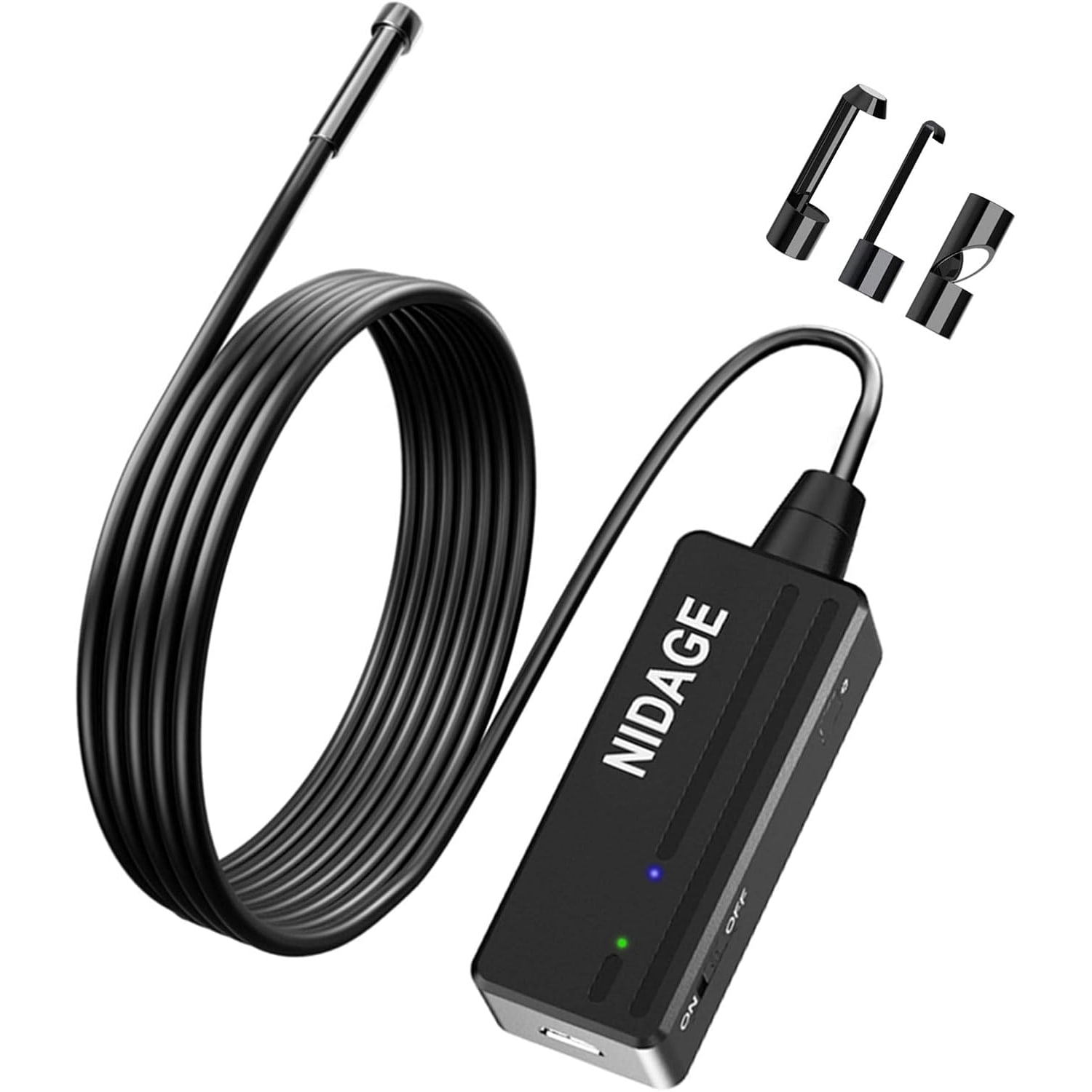Wireless Endoscope 5.5mm with 1.5m Semi-Rigid Cable and 6 LED Lights