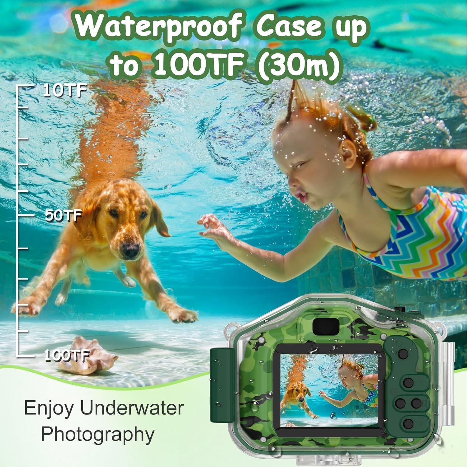 Kids Underwater Camera with Waterproof Case and 32GB Card: image 2