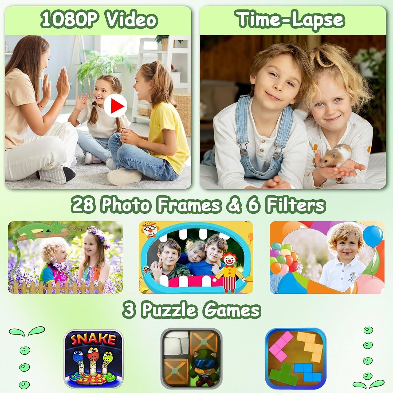 Kids Underwater Camera with Waterproof Case and 32GB Card: image 3