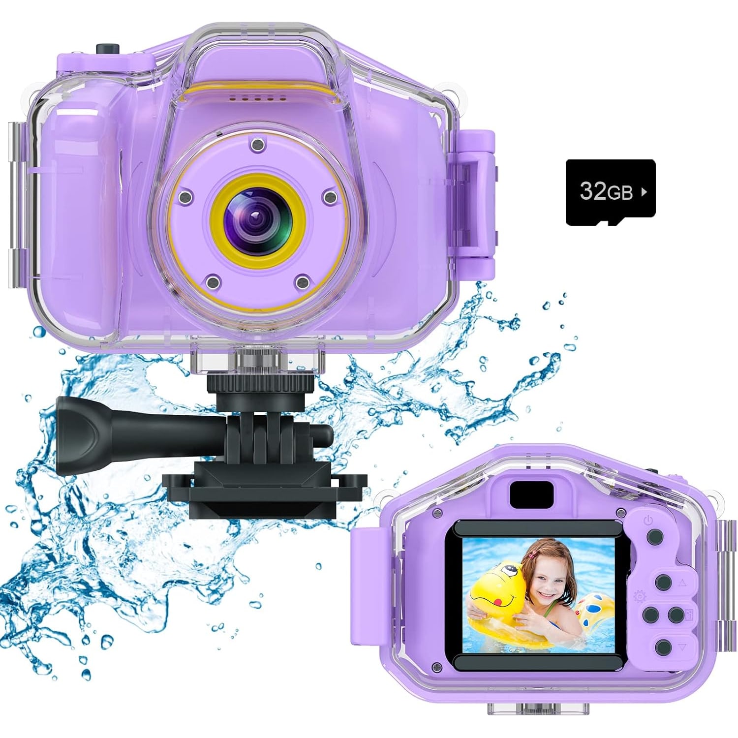 Kids Underwater Camera with Waterproof Case and 32GB Card: image 9