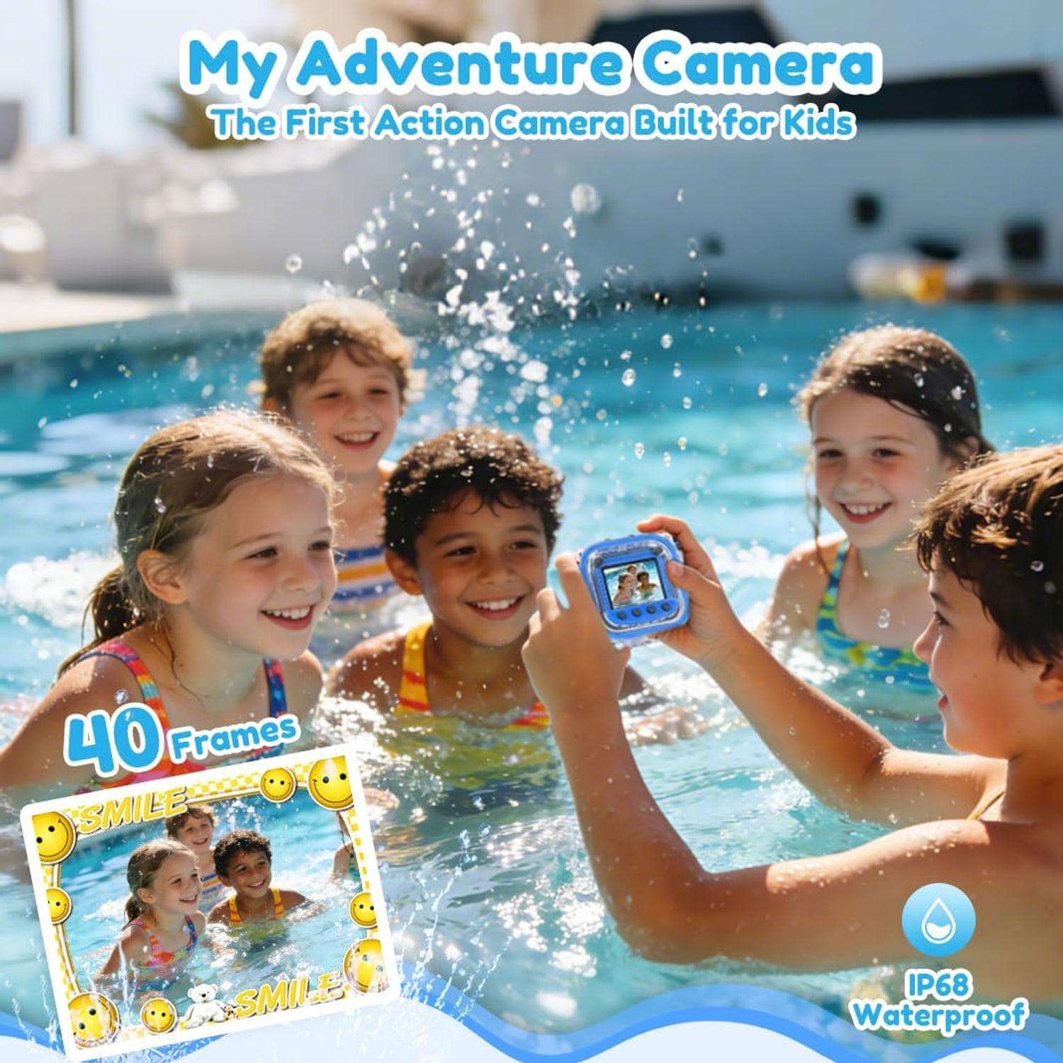 Kids Waterproof Action Camera with Dive Case and 1080p Video: image 10