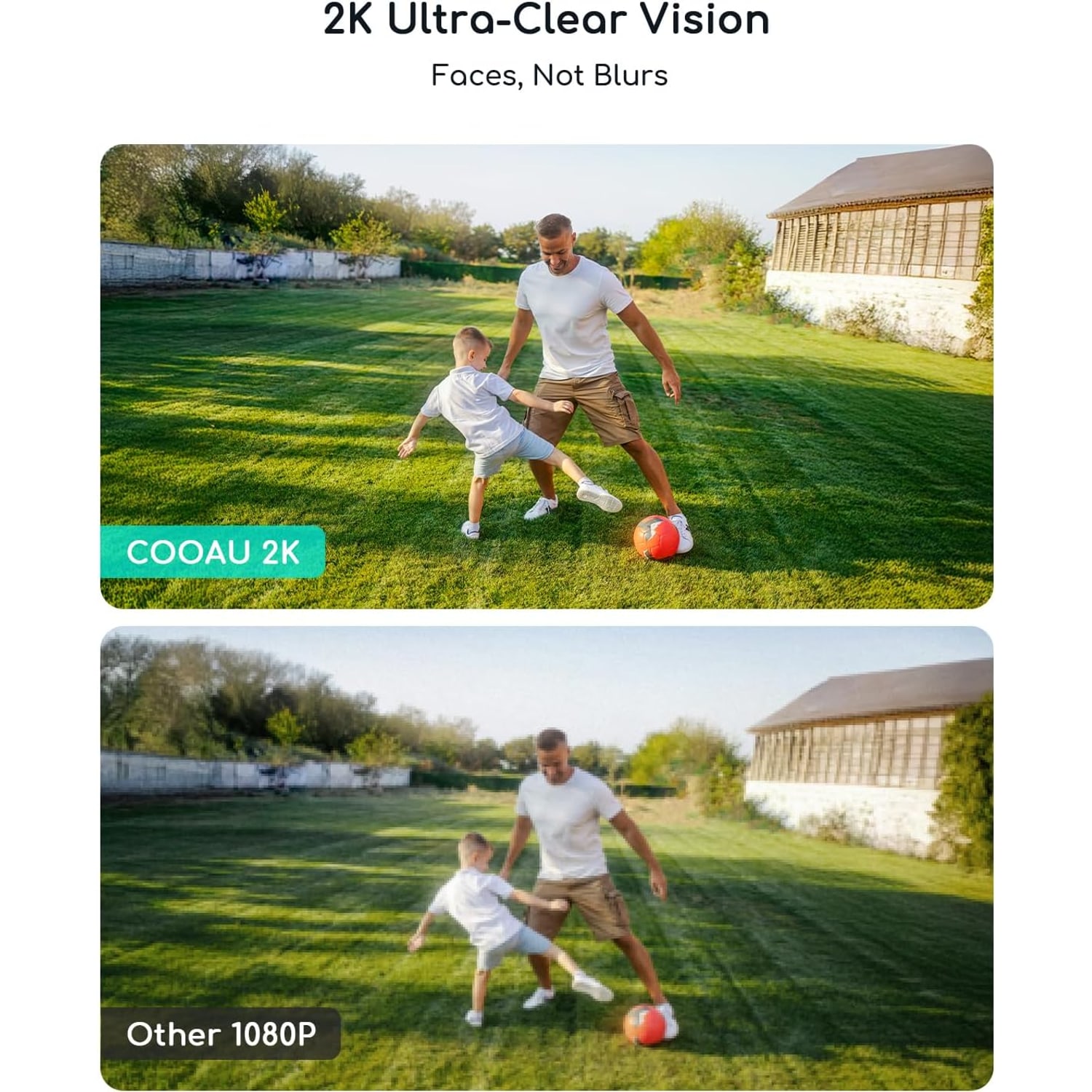 2K Solar Camera with 360 View, Colour Night Vision and Human Detection