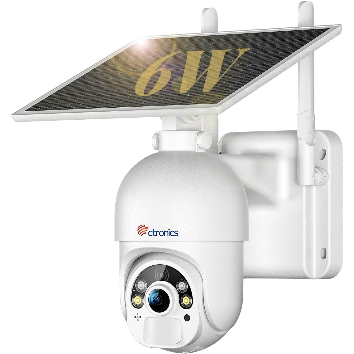 3MP Solar Security Camera with Pan and Tilt, Spotlight and Two-Way Audio