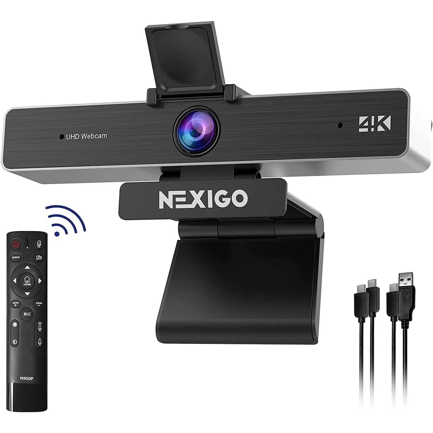 1080p 60fps Webcam with Ring Light, Autofocus and Privacy Cover: image 9