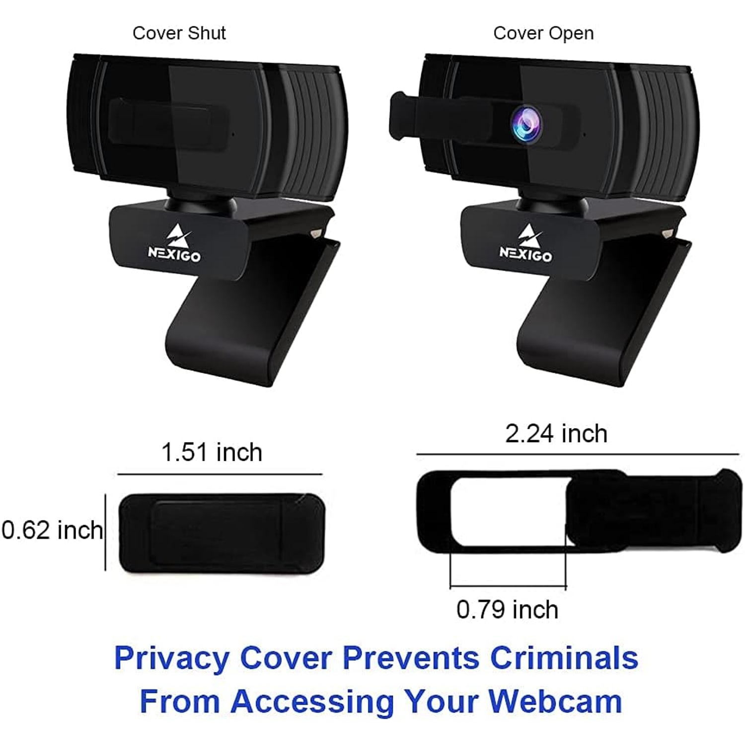 1080p Autofocus Webcam with Stereo Microphone and Privacy Cover: image 4