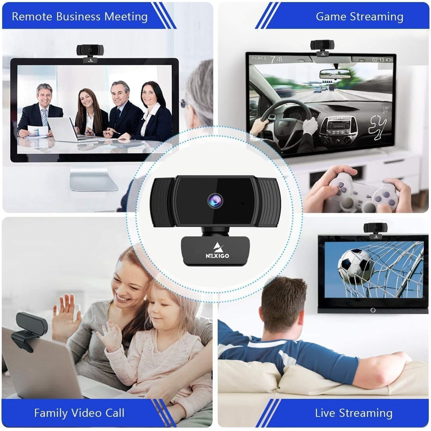 1080p Autofocus Webcam with Stereo Microphone and Privacy Cover: image 8