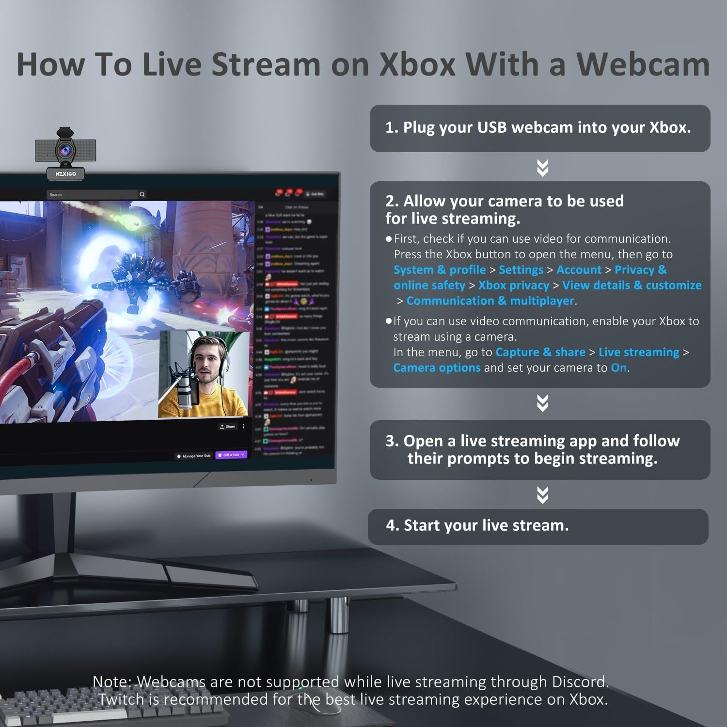 1080p Webcam with Zoom Control and Privacy Cover: image 7