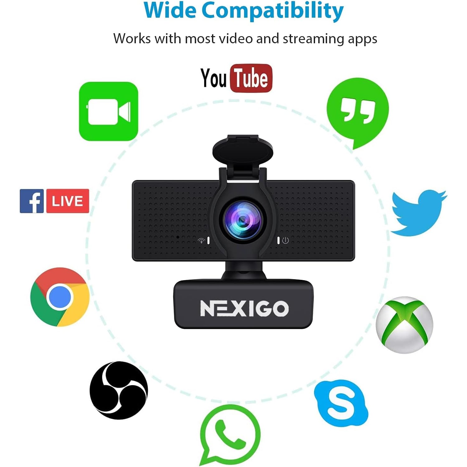1080p Webcam with Zoom Control and Privacy Cover: image 8